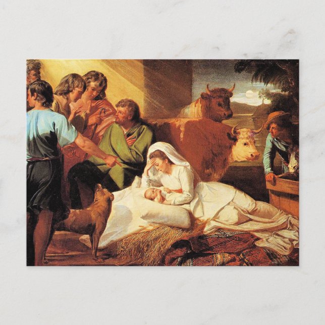 Julens födelse av John Singleton Copley Vykort (Framsida)