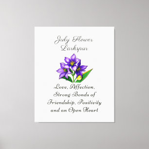 Julens födelsemånad Blommor Blommigt Art Canvastryck