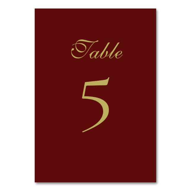 Julens formella Bordsnummer-kort Bordsnummer (Framsidan)