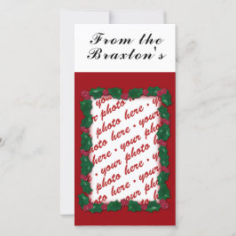 Julens fotokort eller foto presentkort julkort