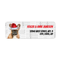 Julens Fransk Bulldog Älskare Helgdag Adress