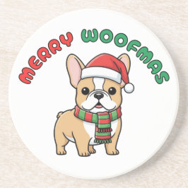 Julens Fransk Bulldog Underlägg: Merry Woofmas Underlägg