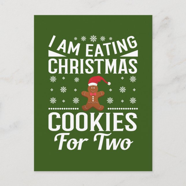 Julens gravid - bringbröd helg vykort (Framsida)