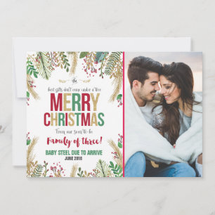 Julens Gravid Meddelande om julkort