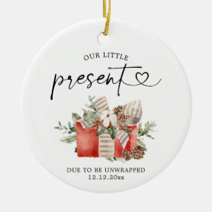 Julens Gravid Meddelande Ornament Gift