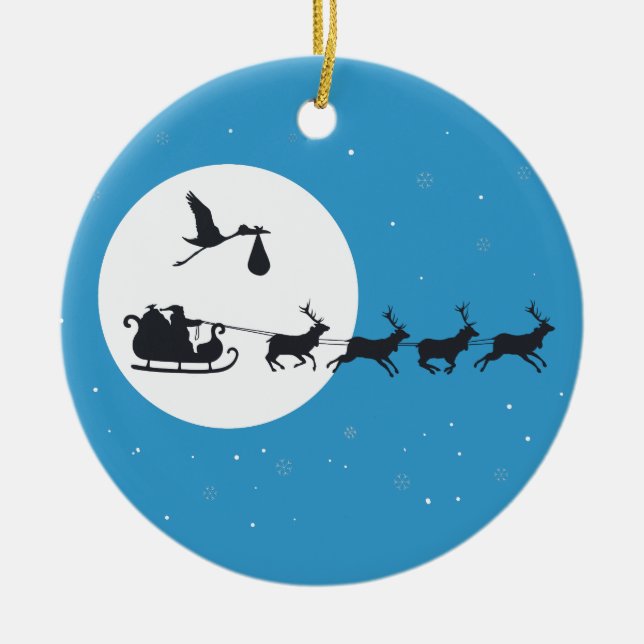 Julens Gravid Ornament - Kommer till staden (Framsidan)