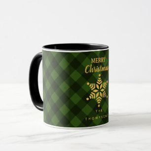 Julens Grönt Black Buffalo Play Star Snowflake Mugg