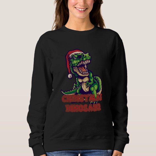 Julens Grönt Dinosaur | Dinosauriedesign T Shirt (Framsida)