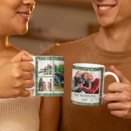Julens Grönt Doodles Multi Photo Family Gift Kaffemugg