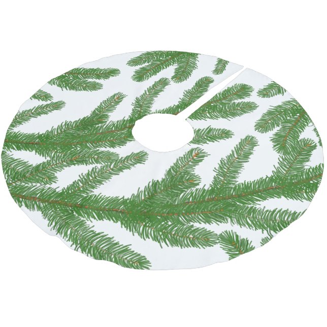 Julens Grönt för träd grenar Julgransmatta Borstad Polyester (Vinklad)