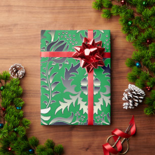 Julens Grönt Gift Ideas Roligt Artsy Färg Presentpapper
