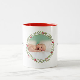 Julens Grönt Helgdag Utandning Fotokaffe Mugg