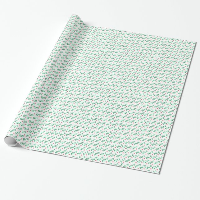 Julens Grönt Nice Julafton Helgdag Design Presentpapper (Utrullad)