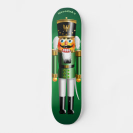 Julens Grönt Nutcraker Leksak Soldier Mini Skateboard Bräda 18,5 Cm