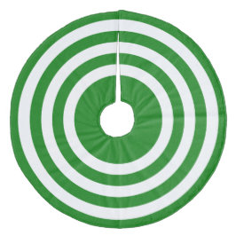 Julens Grönt Stripe Träd Skirt Julgransmatta Fleece