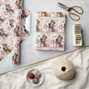 Julens gyllene återkomst med Candy cane Presentpapper