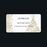 Julens gyllene elegans adressetikett<br><div class="desc">Etikett för julguldelegans</div>