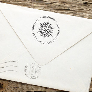 Julens Helgdag Elegant Enkel vintersnöflake Självfärgande Stämpel