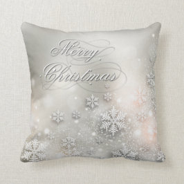 Julens Helgdag Elegant Snowflake Pillow Kudde