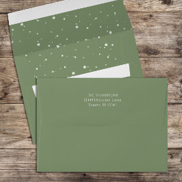 Julens Helgdag: Enkelt Festive Cute Grönt Dots