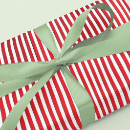 Julens Helgdag, enkelt rödstrippat Festive Presentpapper