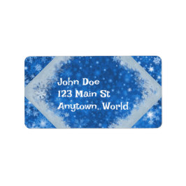 Julens Helgdag-etikett Adressetikett