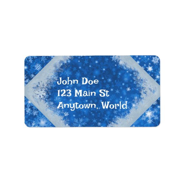 Julens Helgdag-etikett Adressetikett (Framsidan)