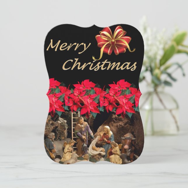 Julens Helgdag - kort, Jesus Kristus Kort (Stående Fram)