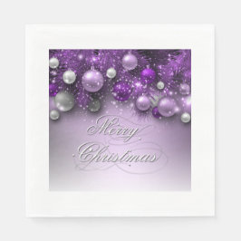 Julens Helgdag - Lila Pappersservett