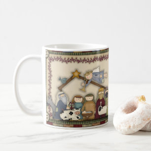 Julens Helgdag Nativitetskaffe Mugg Kopp