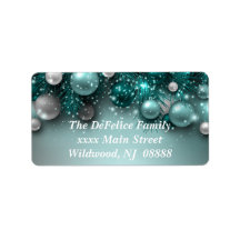 Julens Helgdag Ornaments - Teal - Anpassa