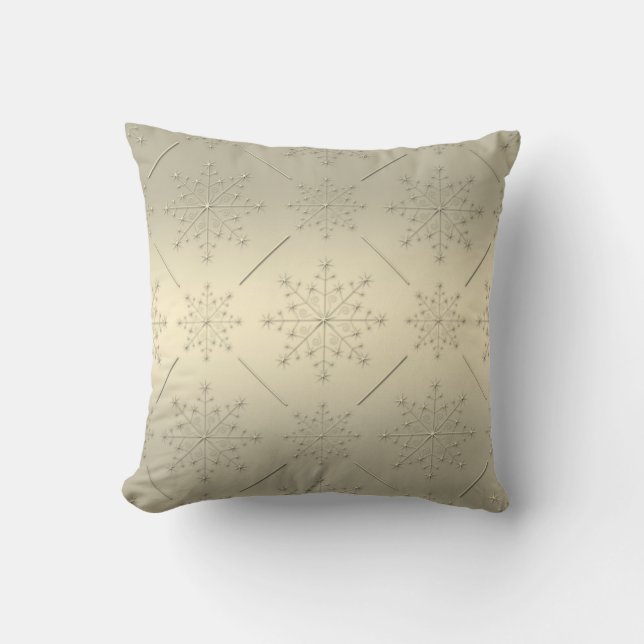Julens Helgdag Pillow - snöflake Mönster 1 Kudde (Framsida)