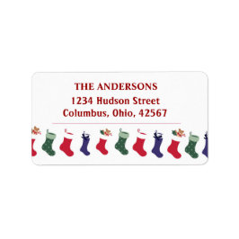 Julens Helgdagar - lager adressetikett