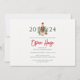 Julens Helgdagar Nutcracker Open House Party Inbjudningar