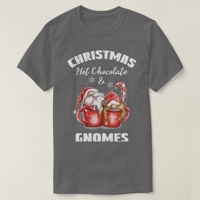 Julens Hett Chocolate and Gnome T Shirt (Design framsida)