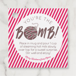 Julens Hett Chocolate Bomb Gift-Märkre Gåvor Etiketter
