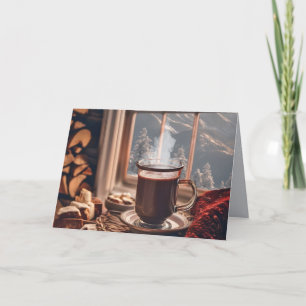 Julens Hett Chocolate by Winter Window Helgkort