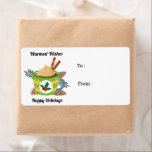 Julens Hett Chocolate Cocoa Grönt White Fraktsedel<br><div class="desc">Julens Hett Chocolate Cocoa Grönt Vitmärkning. Fler produkter med den här designen finns i samlingen nedan.</div>