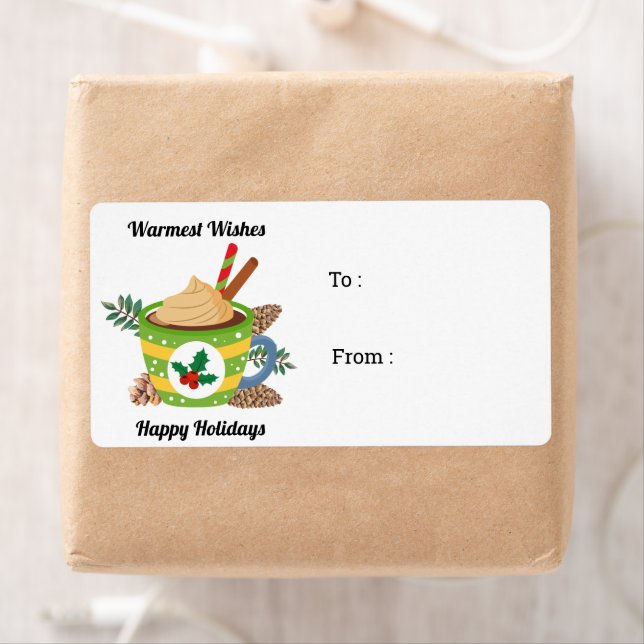 Julens Hett Chocolate Cocoa Grönt White Fraktsedel (Insitu)