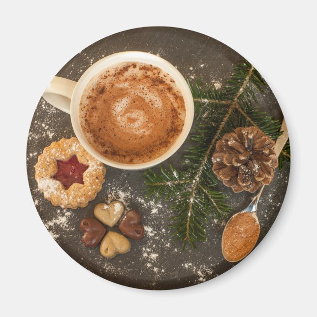 Julens Hett Chocolate Magnet (Framsidan)