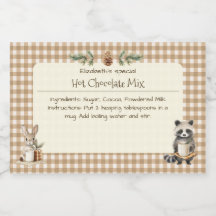 Julens Hett Chocolate Mix Little Animals Gingham
