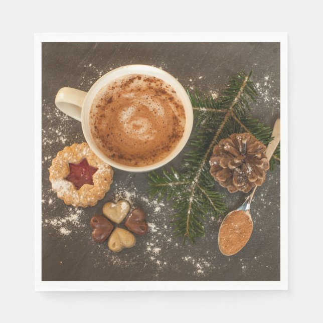 Julens Hett Chocolate Pappersservett (Framsidan)