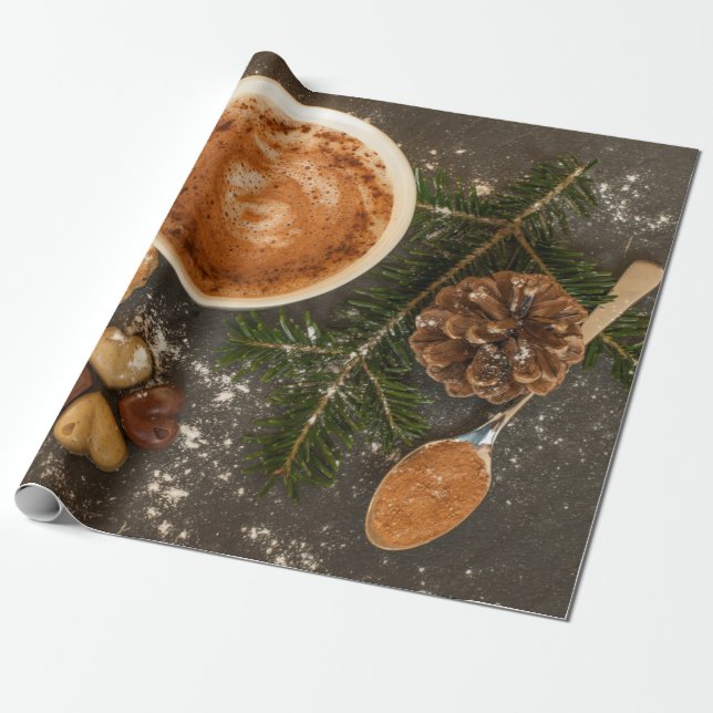 Julens Hett Chocolate Presentpapper (Utrullad)