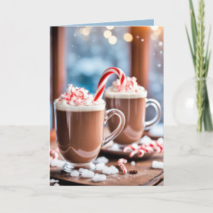 Julens Hett Chocolate with Polkagrisars Helgkort