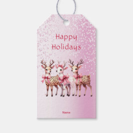 Julens Hjort Helgdag Gift-Märkre Presentetikett