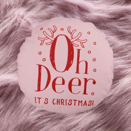 Julens hjort, lustigt illustration runt kudde