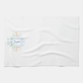 Julens Hjort, Monogram med Namn Kökshandduk