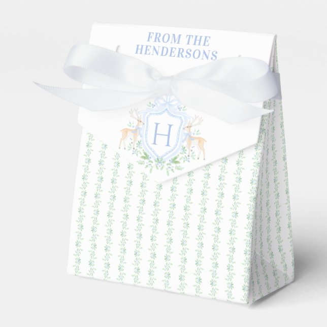 Julens Hjort Vapensköld | Monogram Presentaskar (Framsidan Sidan)