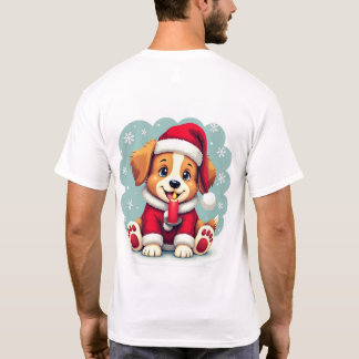 Julens Hund med ljus design! T Shirt