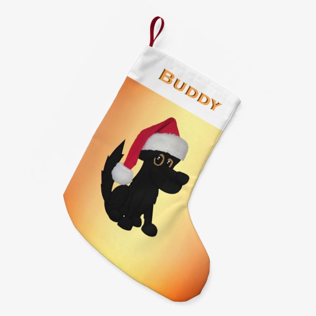Julens Hund Personlig Liten Julstrumpa (Framsidan (Hängande))